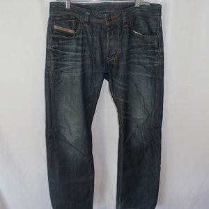 Diesel Larkee 0073N Straight Blue Jeans